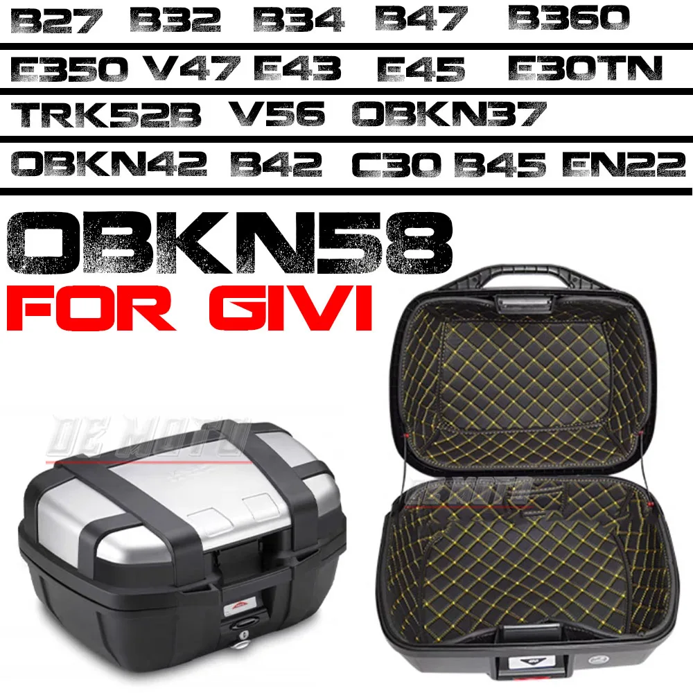 

For GIVI OBKN 42 58 37 OBKN42 OBKN58 Motorcycle Trunk Cargo Liner Protector Seat Bucket Pad Storage Box Mat Leather Accessories