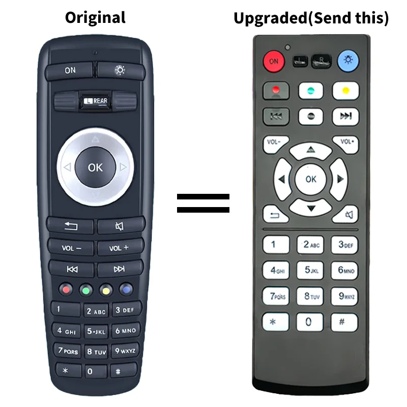 Replacement Remote Control Compatible with Benz W221 W212 W164 W166 Rear Entertainment DVD
