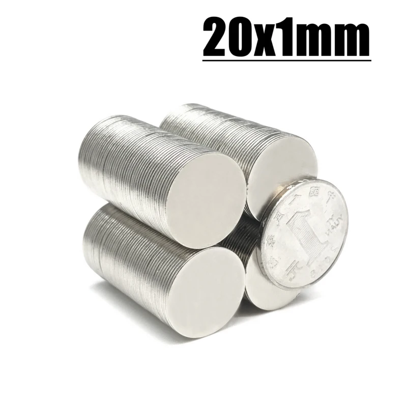 Kitchen Hook Accessory 5/10/20/50/100/200Pcs 20x1mm Hook Tool Round Disc Magnets 20x1mm Fridge Tool Imane 20*1 for DIY Craft