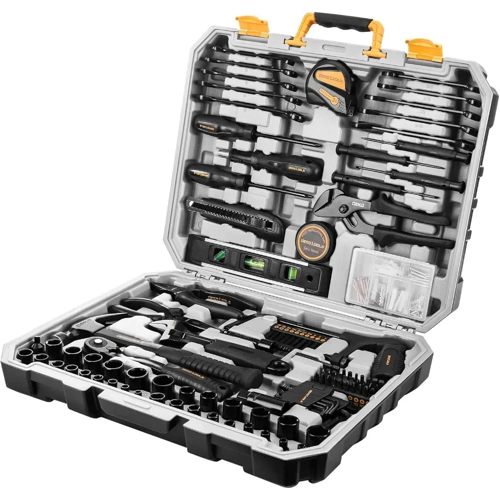 

Hot sale.218-Piece General Household Hand Tool kit, Professional Auto Repair Tool Set for Homeowner, General Household Hand Tool