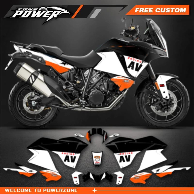 Powerzone Graphics Motorcycle Decal Sticker Deco Kits For KTM ADV1290 ADVENTURE ADV-R ADV-S 2017 2018 2019 2020 Customized 02