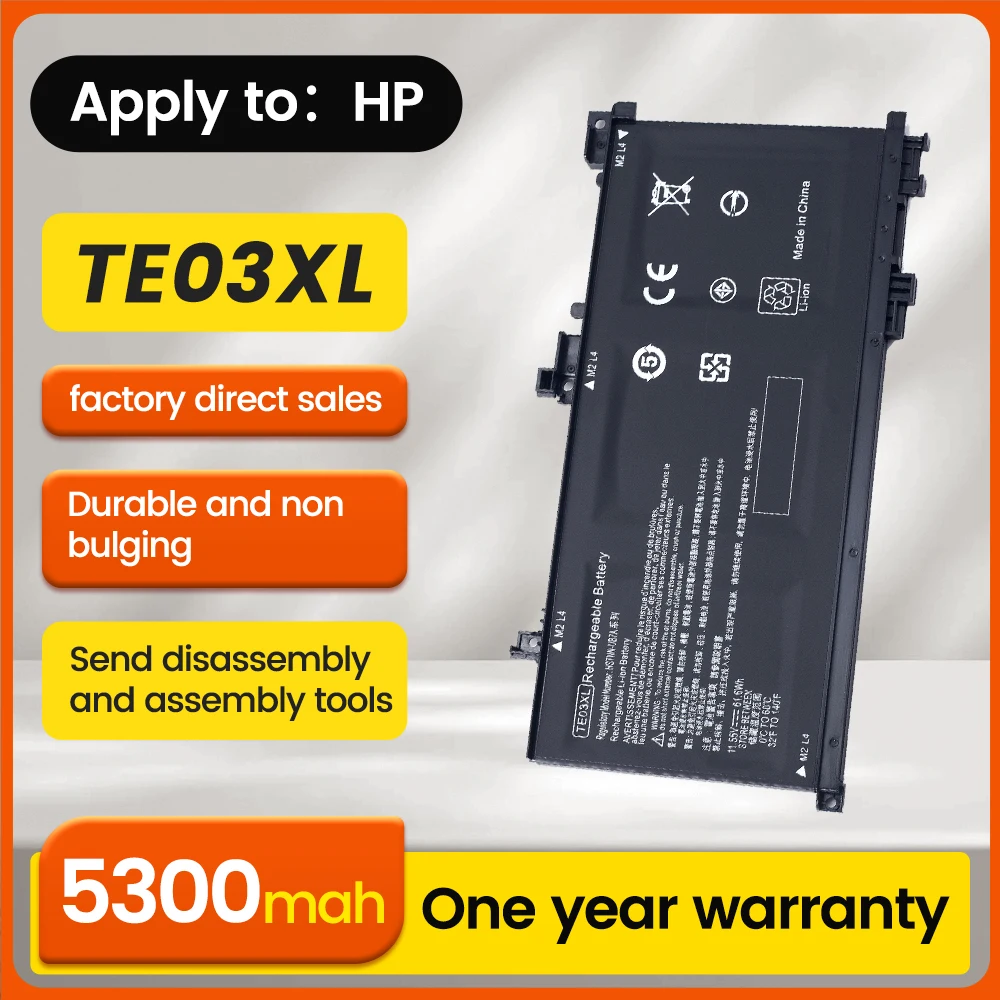 BNN TE03XL for HP OMEN 15 TPN-Q173 HSTNN-UB7A 15-Bc011TX Bc012TX Bc013TX Bc014TX Bc015TX AX017T Laptop Battery