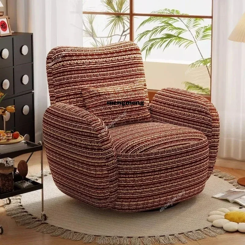 

Armchairs Sofas Gaming Chairs Modern French Retro Rotatable Single Sofa Armchair Living Room Chairs Furniture Relaxing Chair