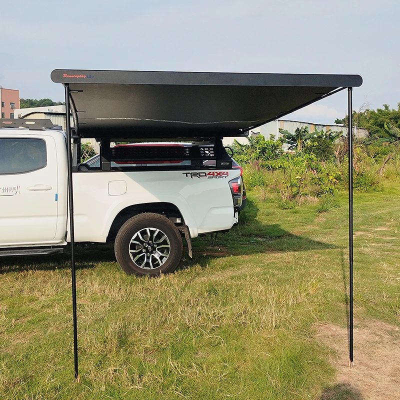 Retractable 4x4 Offroad Car Parking Roof Aluminum Case Automatic Foldable Camping Free Standing Awning Tent