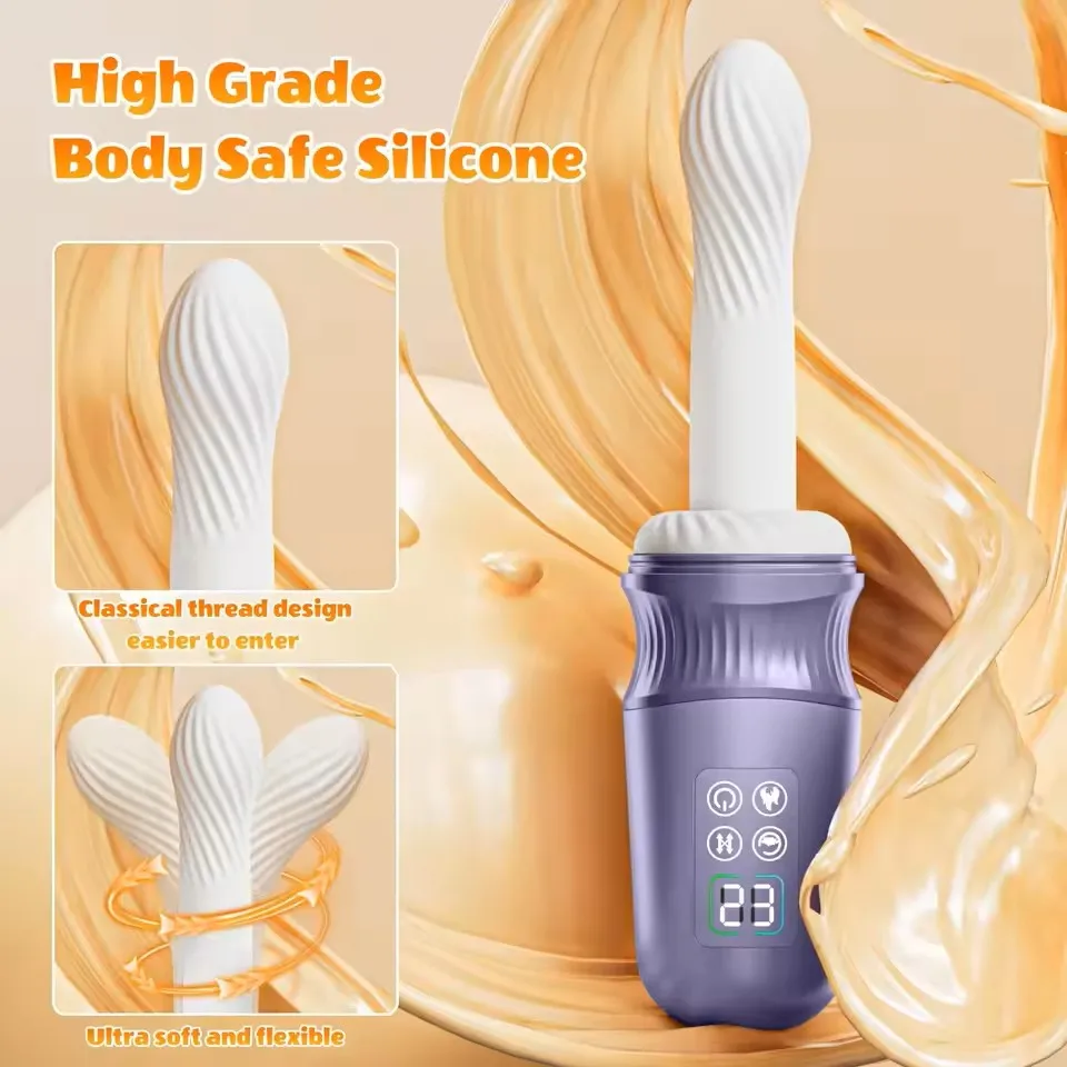 APP Control Sex Machine Thrusting Dildo Vibrator with Heating Function for Female G Spot Clit Stimulation Female Masturbation Ad
