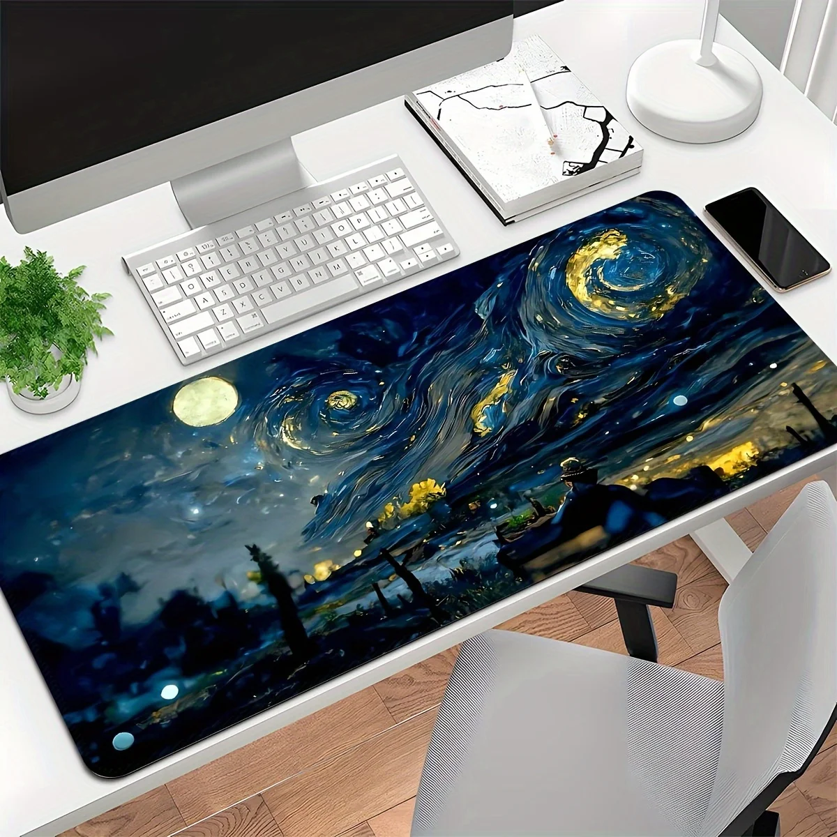 

Large-scale Gaming E-sports, Computer Thickened Mouse Pads Desktop Mat, Anti-slip, Rubber Mouse Pad with Precision Locking Edges