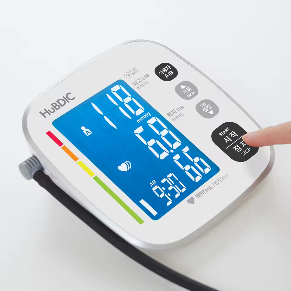 혈압계 LCD 화면