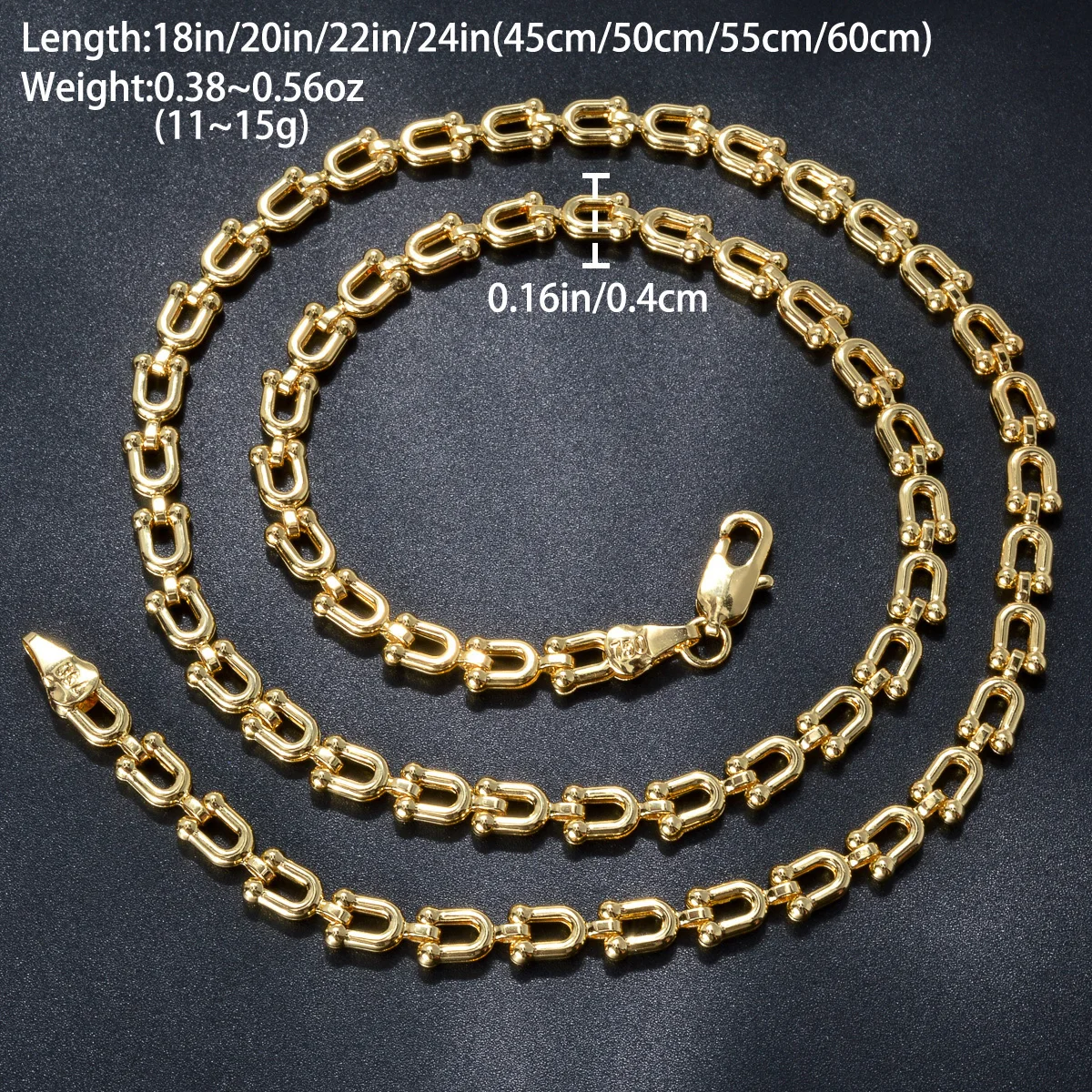 Hiphop Punk Curb Cuban Link Chain Necklace for Statement Women Man Necklace Gold Color Choker Classic Wedding Party Jewelry Gift