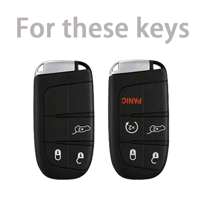 3 5 Buttons TPU Car Key Case Cover for Jeep Grand Cherokee Wrangler Renegade Compass for Fiat Wyatt for Chrysler300c Key
