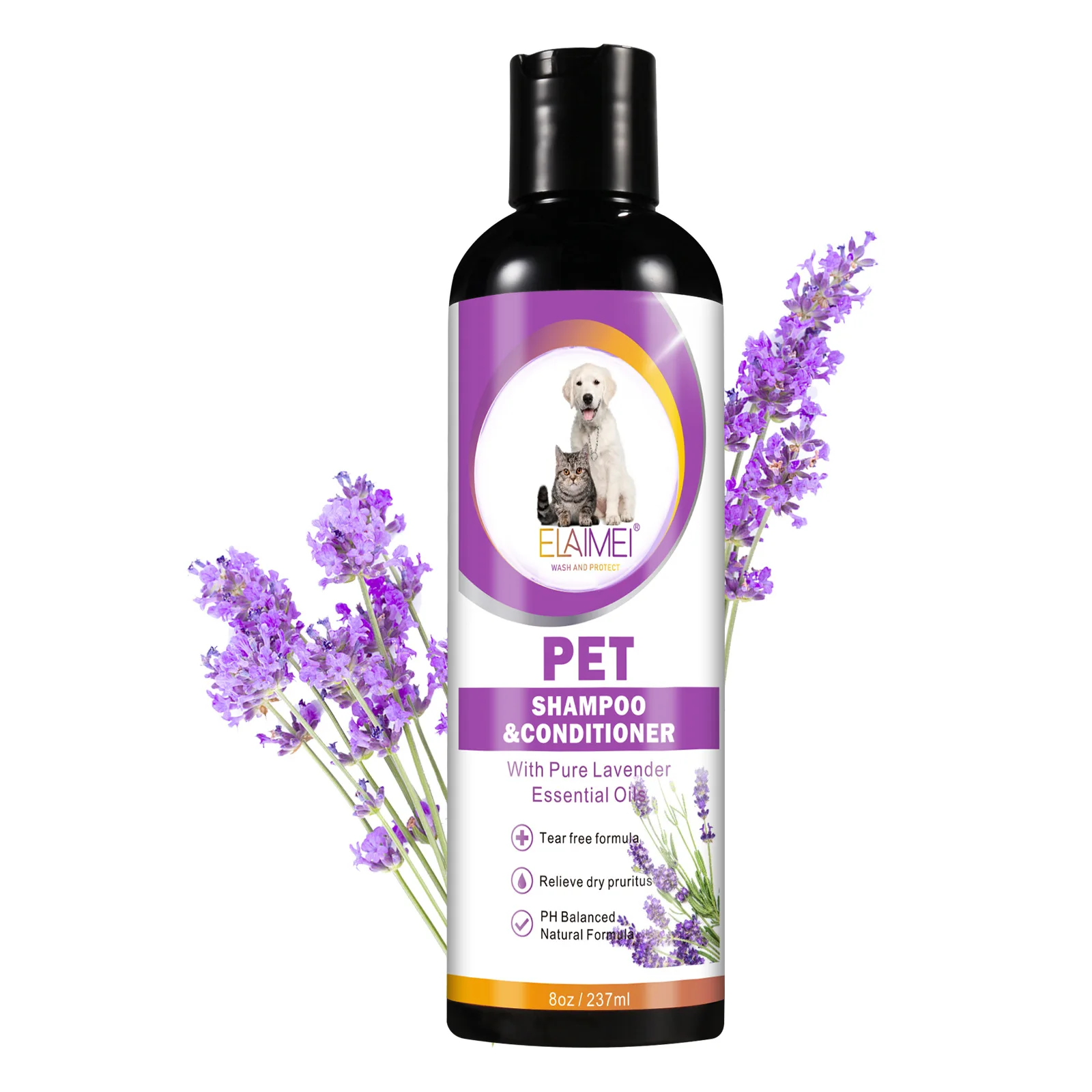 Pet shampoo, dog shower gel, long-lasting fragrance, mite removal, dirt removal, cat shampoo. Pets like it