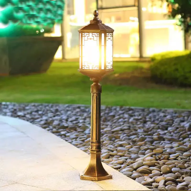 Led Outdoor Waterproof Simple Modern Courtyard Decoration Community Park Outdoor Road Aluminum Lawn Lamp ≈80CM