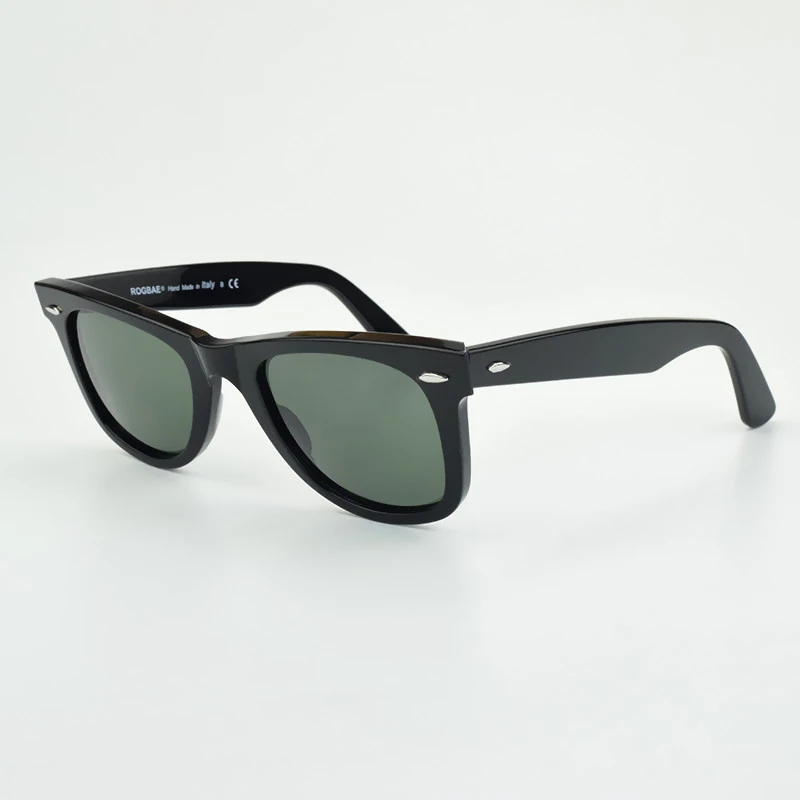 SUN Brille Classics Glaslinse Acetat Sonnenbrille Herren Y-2140 Doppelniet Design Brille Elegante weibliche quadratische UV-Sonnenbrille – Detail 3