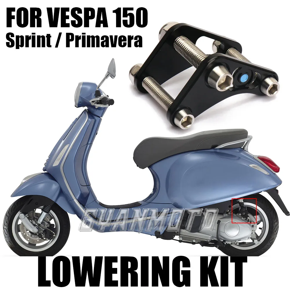 

New For Vespa PRIMAVERA Primavera 150 SPRINT Sprint 150 Motorcycle Rear Shock Absorber Suspension Bracket Lowering Link Kit