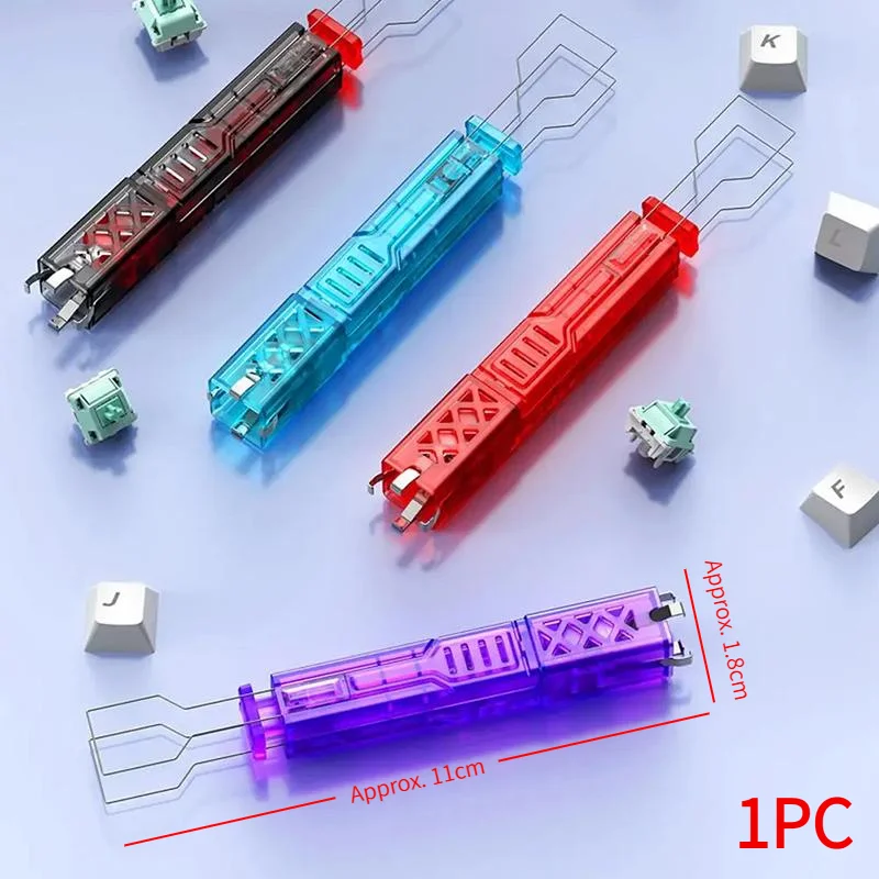 1PC 2 In 1 Key Switch Puller Keycaps Puller Clean Brush Unloading Wire Switch Mechanical Keyboard Removal Tool DIY Cleaning Kits