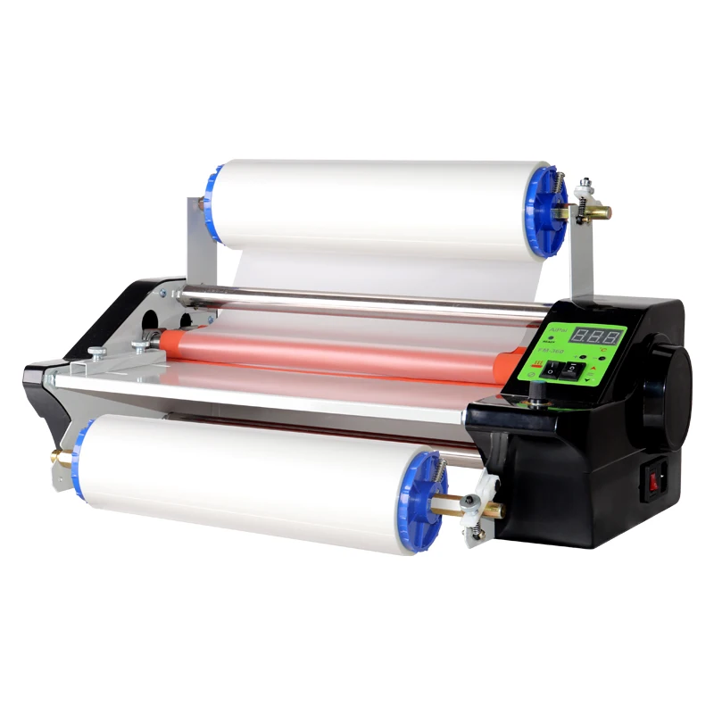 FM360 Electric Plastic Film Machine 220v Automatic Double-Sided Hot And Cold Laminating Self-Adhesive Laminating Machine