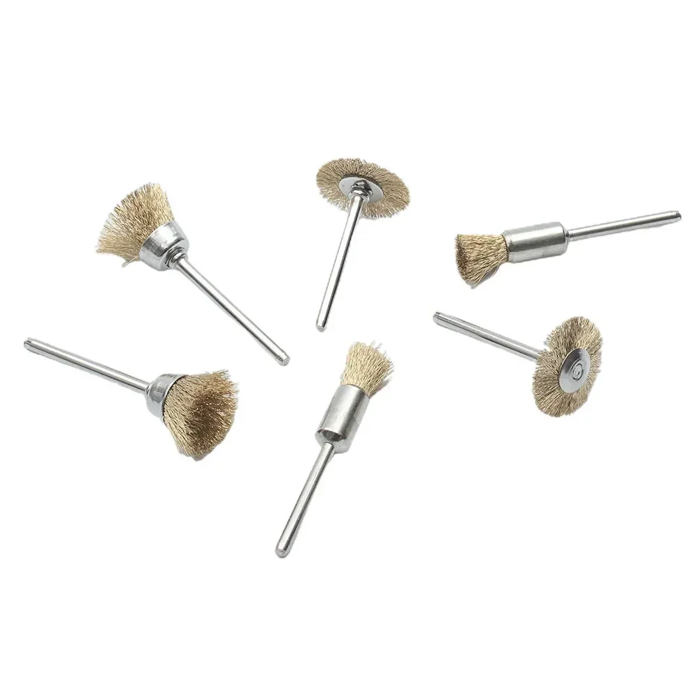 

6pcs Wire Brushes Kit Steel Wire Wheel Brushes Set For Mini Drill Rotary Tools For Polishing Brush