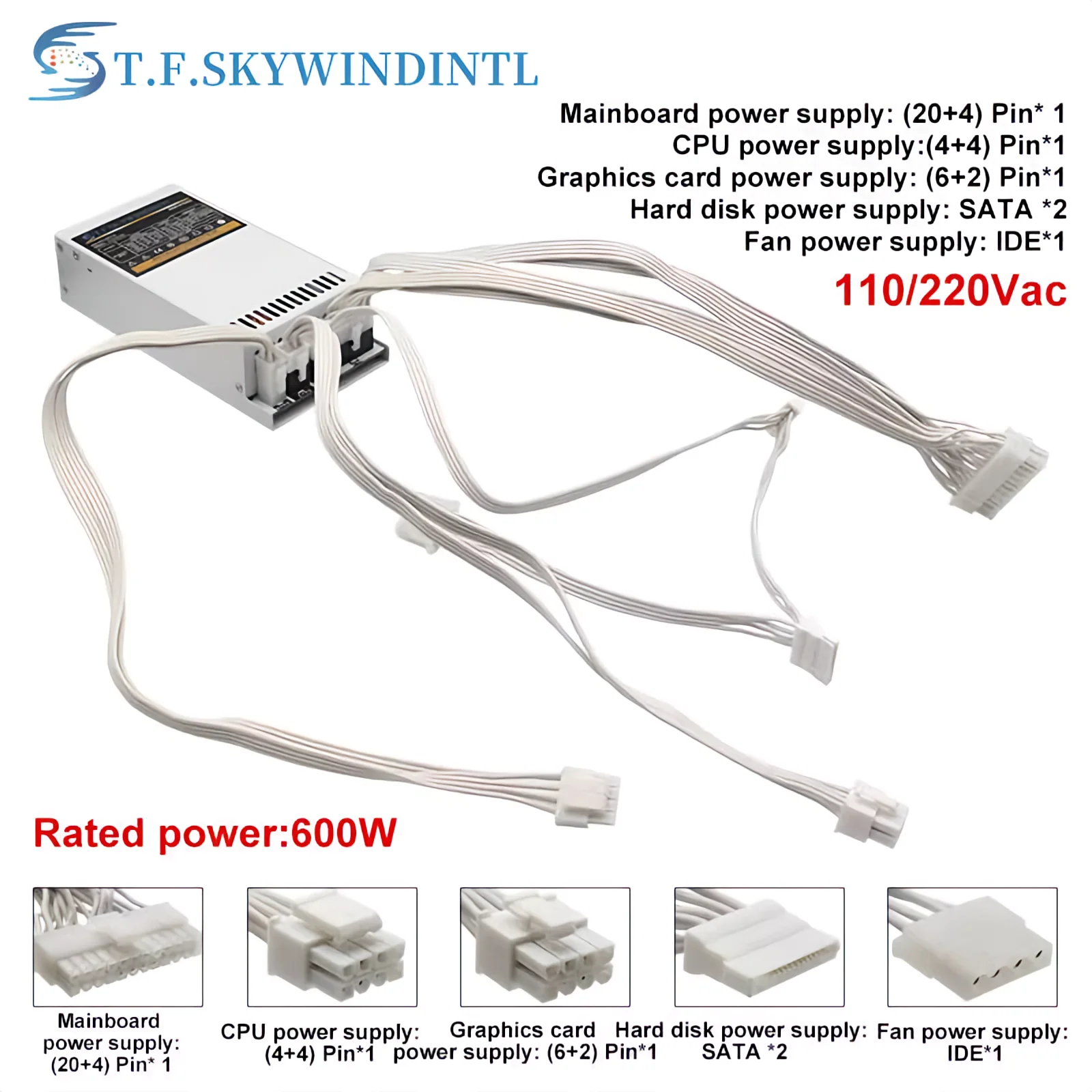 Fuente de Alimentación de 600W - Power Supply 650W reseña y precio