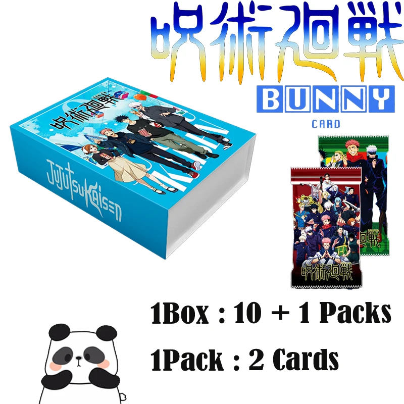 

BUNNY Card Jujutsu Kaisen Card Goods Japanese Anime Hobby Collectible Card Gojo CCG Doujin Boostet Box Table Game Toy Cards