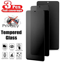 3Pcs Anti-Spy Tempered Glass For Samsung Galaxy A54 A34 A24 A14 A53 A15 A55 A05 A35 A73 S21FE S20FE 5G Privacy Screen Protector