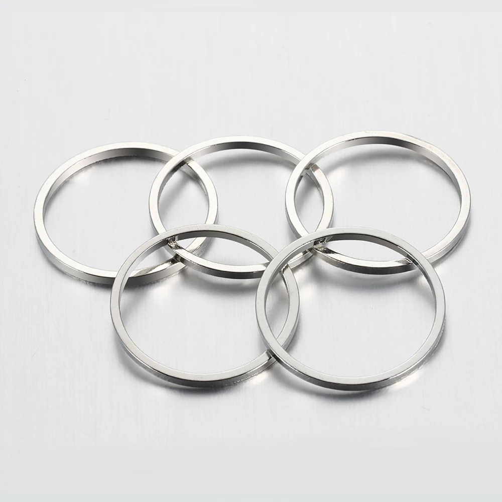 

Wholesale 20-50pcs 8-40mm Earrings Making Hoops Connectors Closed Circle Rings for DIY Pendant Jewelry Making Accessories Crafts