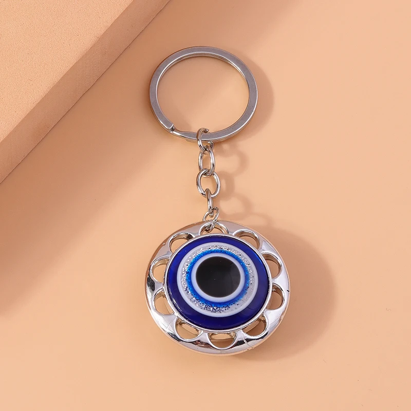 Niedlicher Böser-Blick-Schlüsselanhänger für Autoschlüssel, Damen und Herren Handtaschenanhänger, Schlüsselringe, Accessoires, DIY Schmuckgeschenke – Detail 4