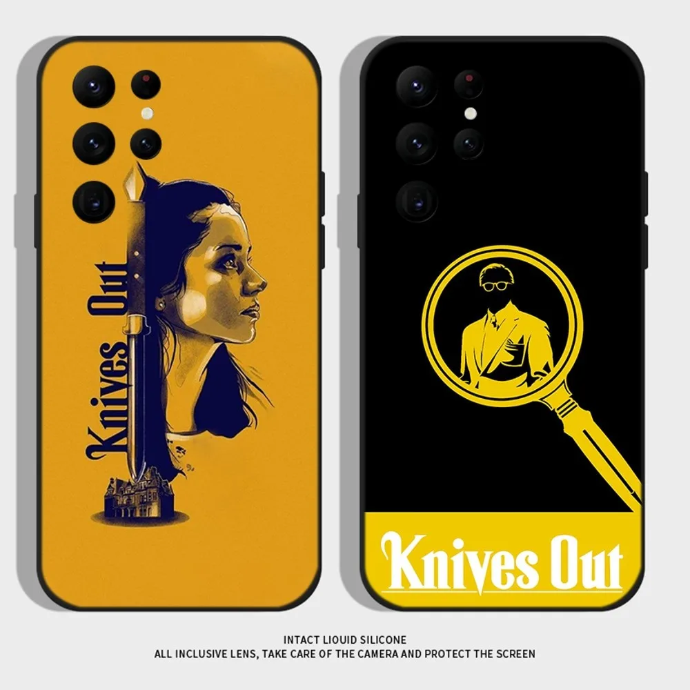 K-Knives Out Movie Phone Case For Samsung S21,S22 Ultra,S20,S30 plus,S22 plus,S23,S30 ultra 5G Silicone Cover