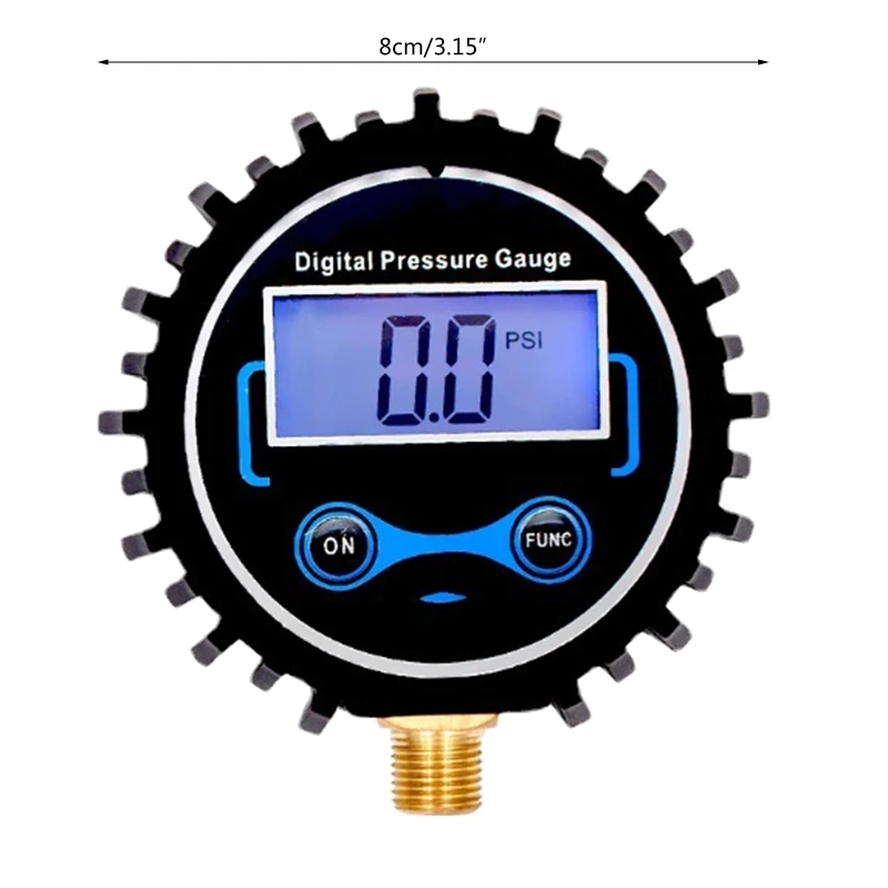 Manometr do dużych obciążeń, łatwy do odczytania wyświetlacz LCD do motocykla samochodowego