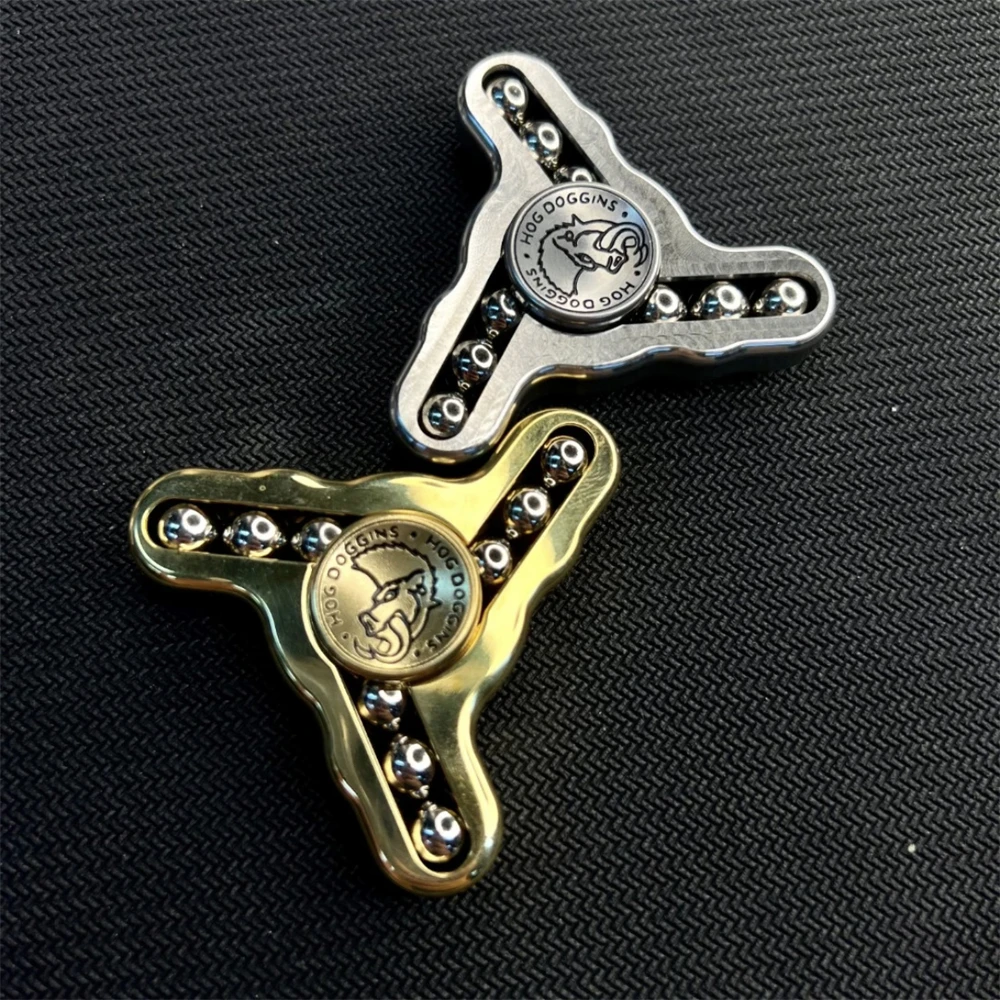 Wild Boar Stainless Steel Fidget Spinner EDC Toys Anti Stress Hand Spinner Fidget Slider ADHD Anxiety Relief Sensory Toys