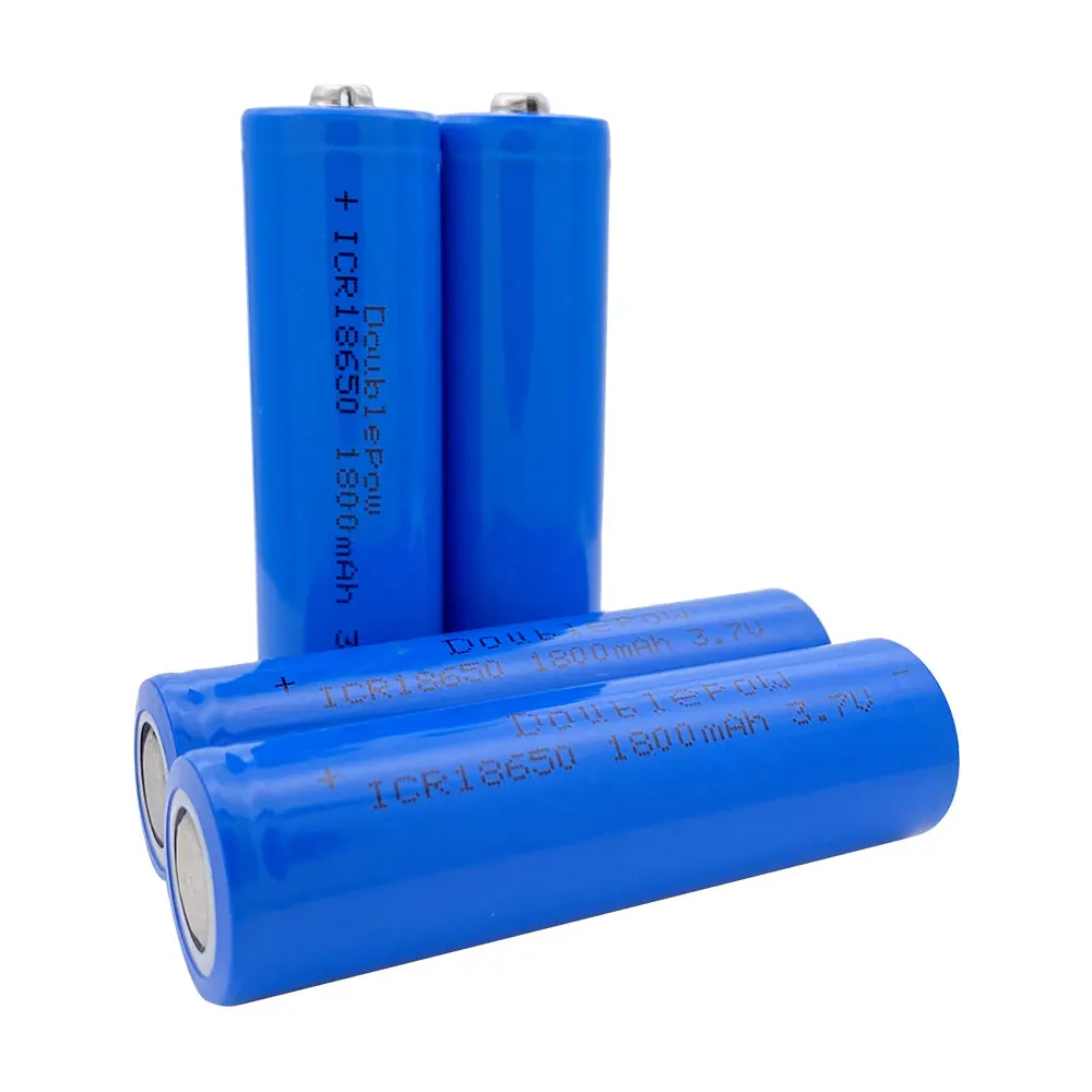 Doublepow 18650 Battery 3.7V 1800mAh New Original 100% Actual Capacity Rechargeable Lithium Cell  Flashlight Power Bank Devices