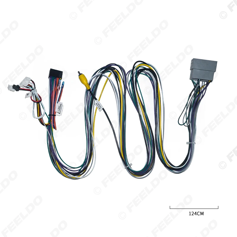 FEELDO Car 16pin Audio Wiring Harness For Chevrolet TRAX Buick Enclave Stereo Installation Wire Adapter