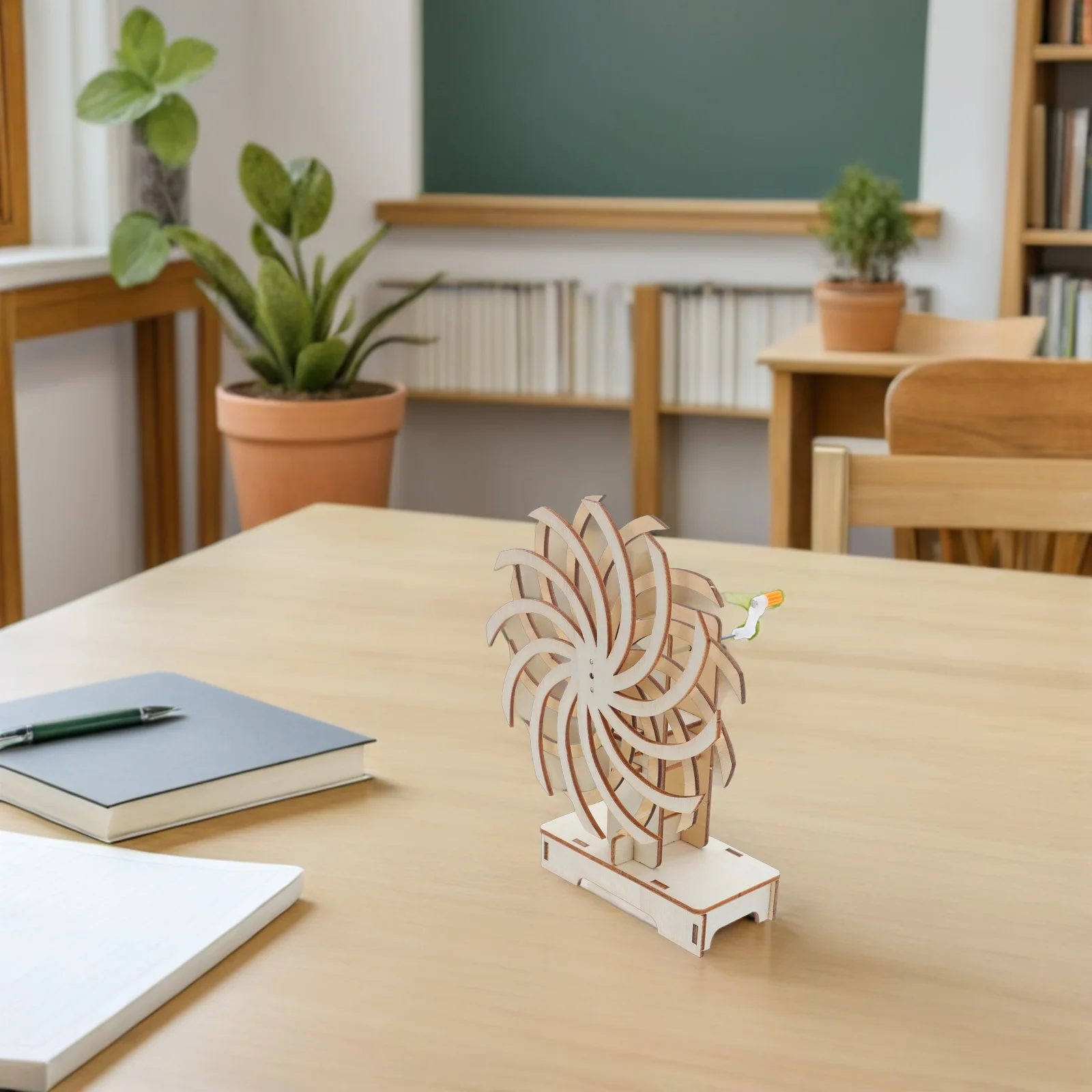 

1 Set Diy Wooden Turntable Kit For Steam Educational Experiments Classroom Learning Science Projects For Students Sensory