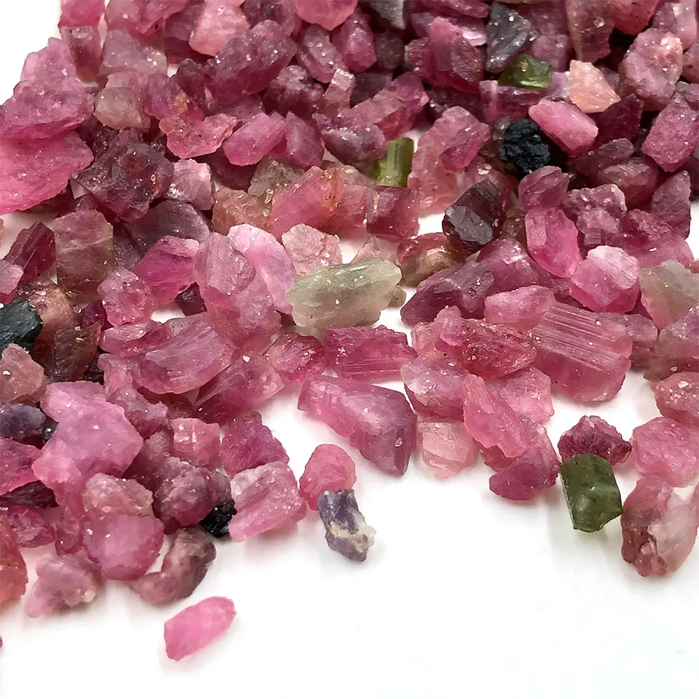 

20g/Pack Natural Stone Raw Tourmaline Gravel Chip Crystals Mineral Specimen Healing Gemstone Aquarium Home Room Decoration Reiki