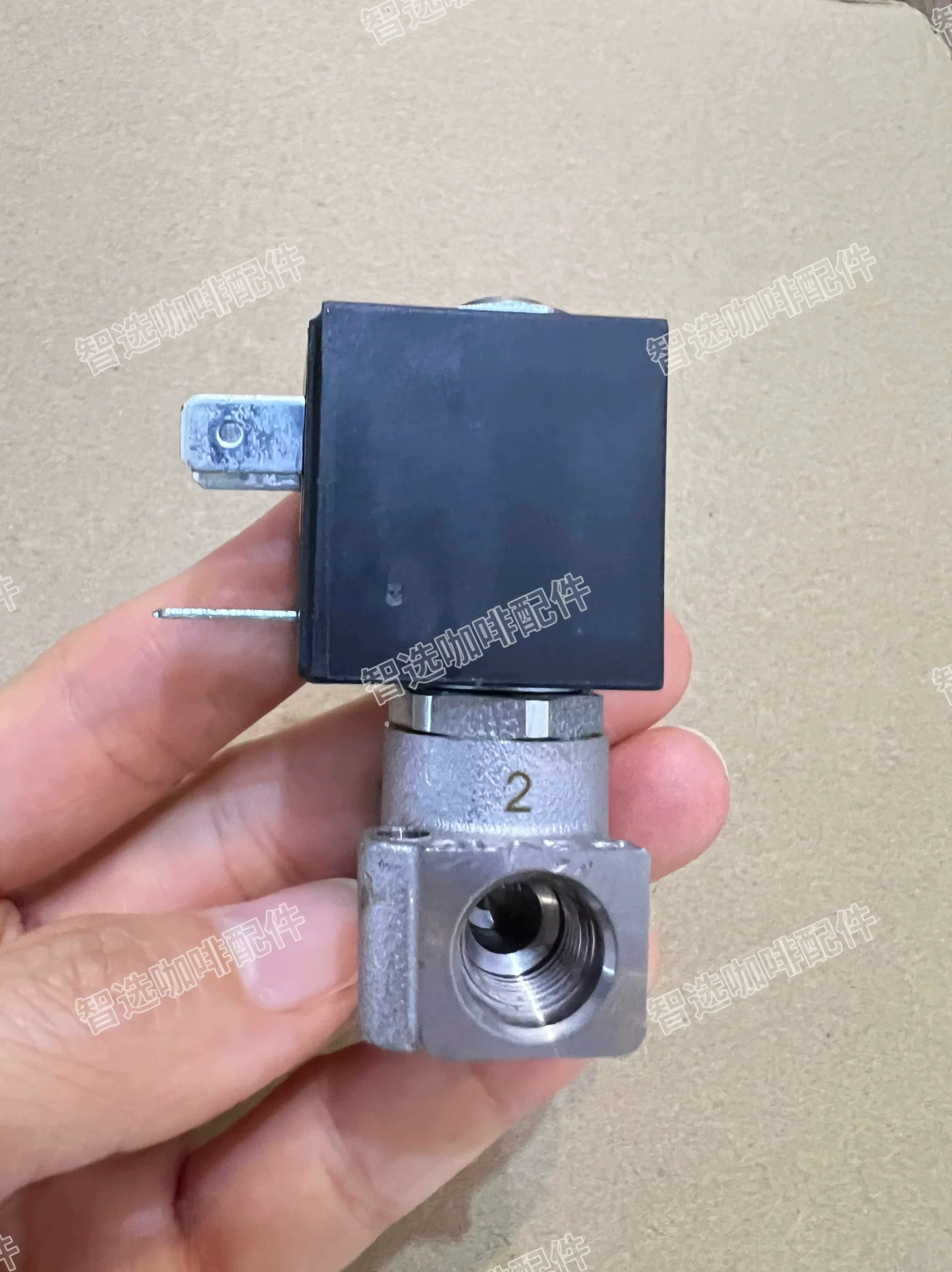 صمام لولبي Suitable for the three-way solenoid valve accessories of Gemilai/Huijia/Aibao/Lama Coffee الماء والبخار — تفصيل 2