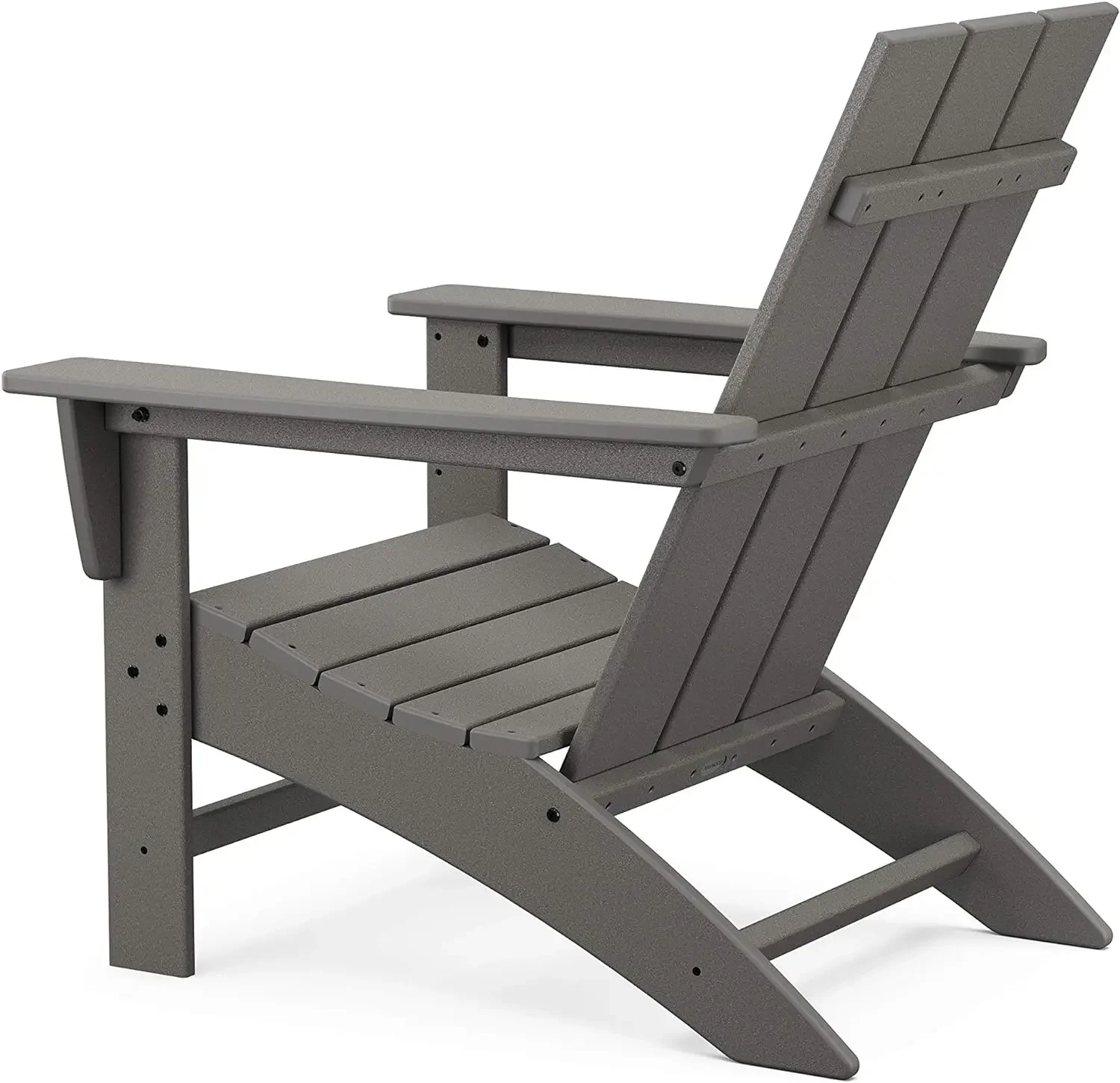 POLYWOOD AD420BL Modern Adirondack Stuhl, Schwarz