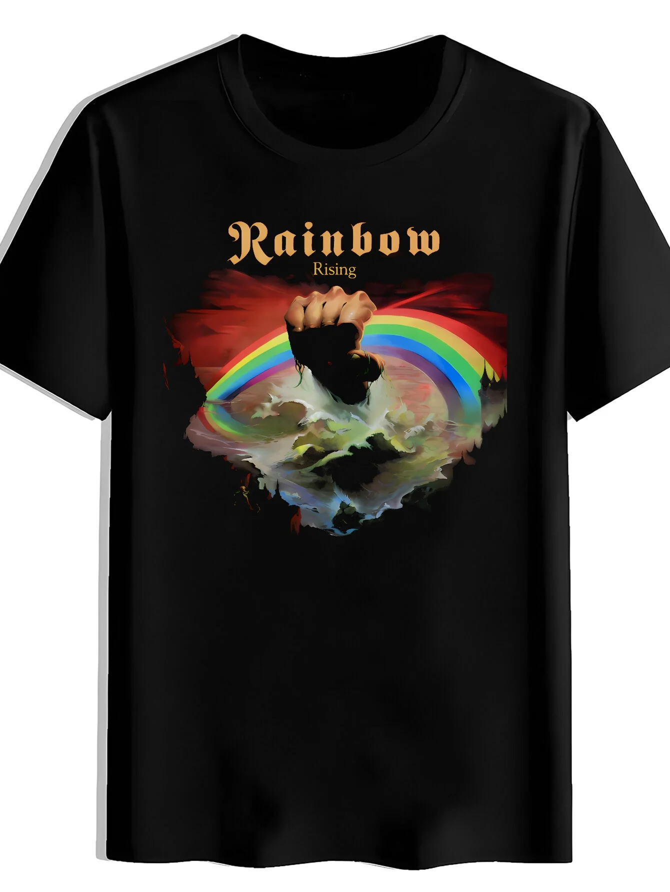 Retro Rock Band Print T-Shirt. Beach Vacations, Travel Dates, And Holiday Gifts. Classic Fit, Soft And Comfortable, Suitable for Casual Wear And Sports. Unisex, And a Collectible T-Shirt, Plus Size