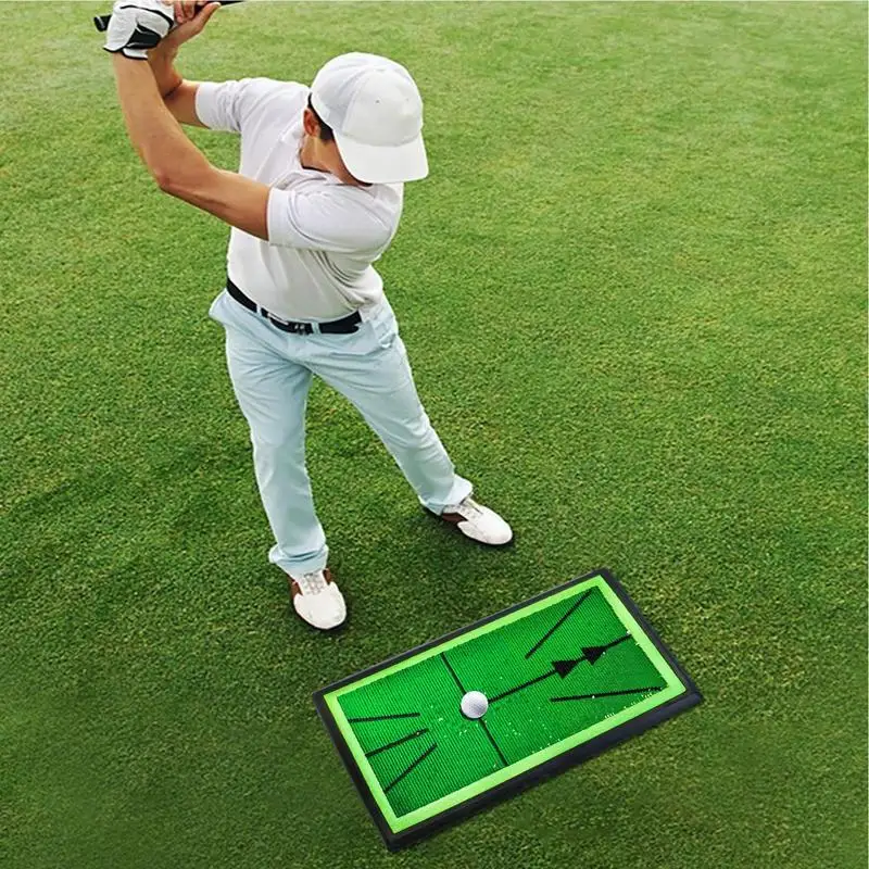 

Golf Hitting Mats Golf Turf Mat Swing Path Training Mats Removable Precision Guidance Track For Women Men Golfers Indoor/Outdoor