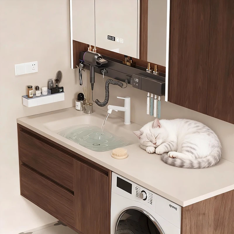 خزانة حمام خشبية حديثة، منظم مرحاض فاخر، خزانة مرآة، مجوهرات للعناية بالبشرة، أثاث أرشيفادوريس العصري #3