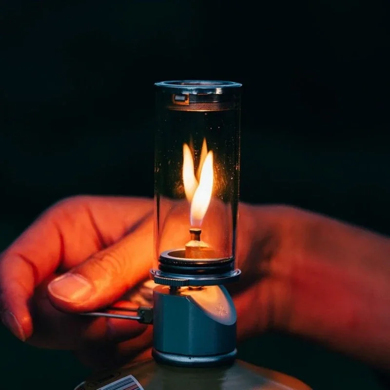 

Camping Outdoor Lighting Equipment Night Light Glass Gas Light Camping Light