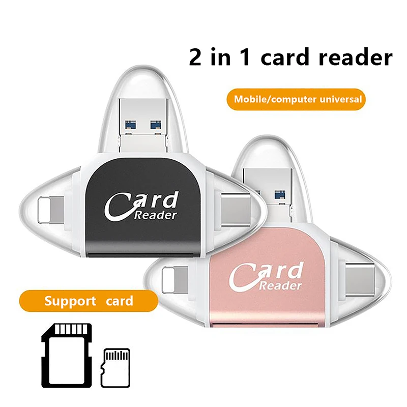 Digh Quality 4 In 1 Card Reader Adapter To View Camera Photos And Videos On Windows Phone Android﻿