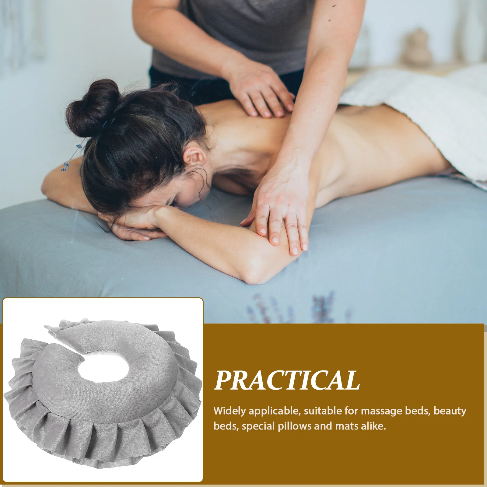 

Face Massage Pillow Stable Cradle Cushion for Spa Salon Massage Table Relaxing Face Down Pillow Beauty Salon Headrest