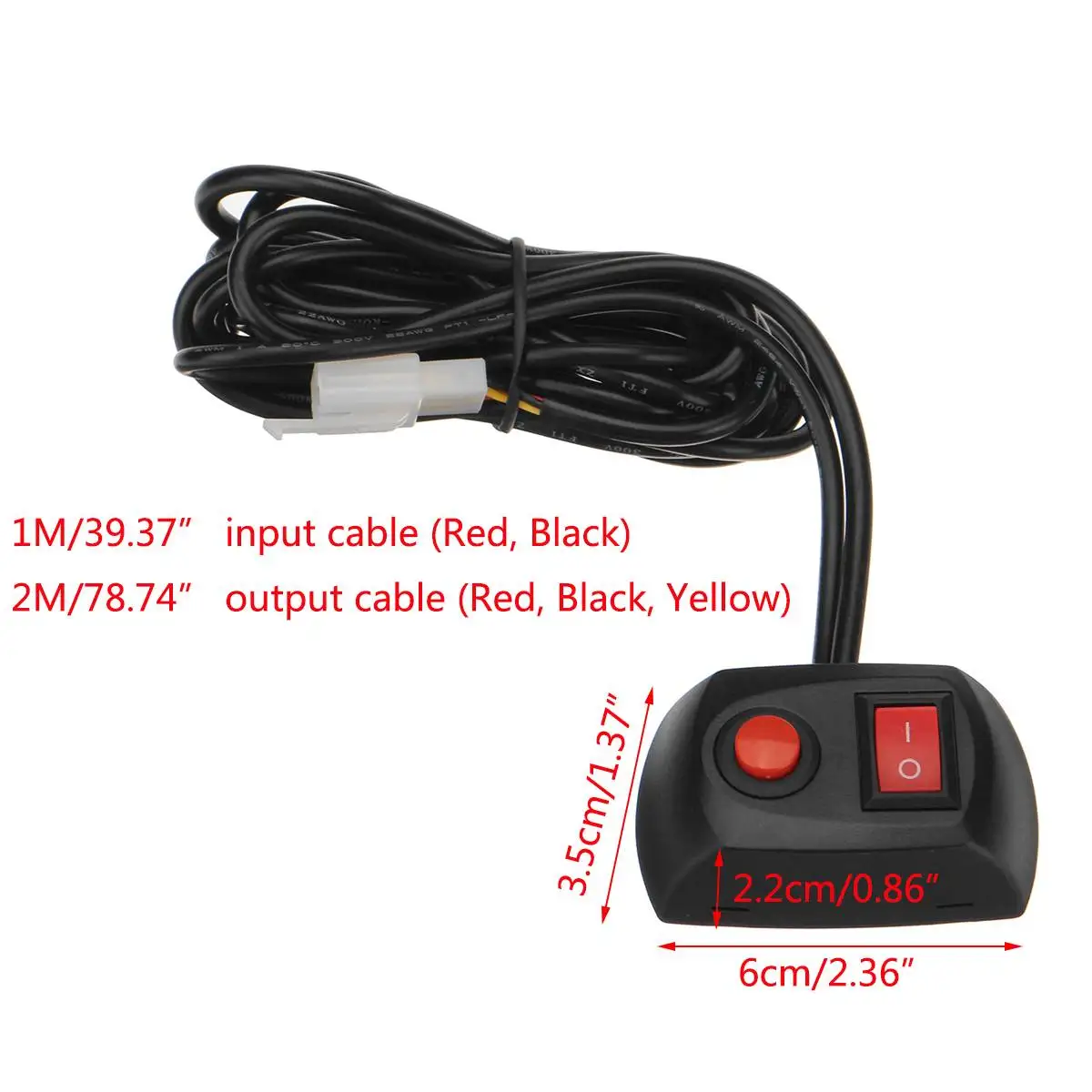 Switch Box For 12V/24V Flashing LED Strobes Light Beacons Lightbar Recovery Truck Car Switch Paste Type Toggle Switch