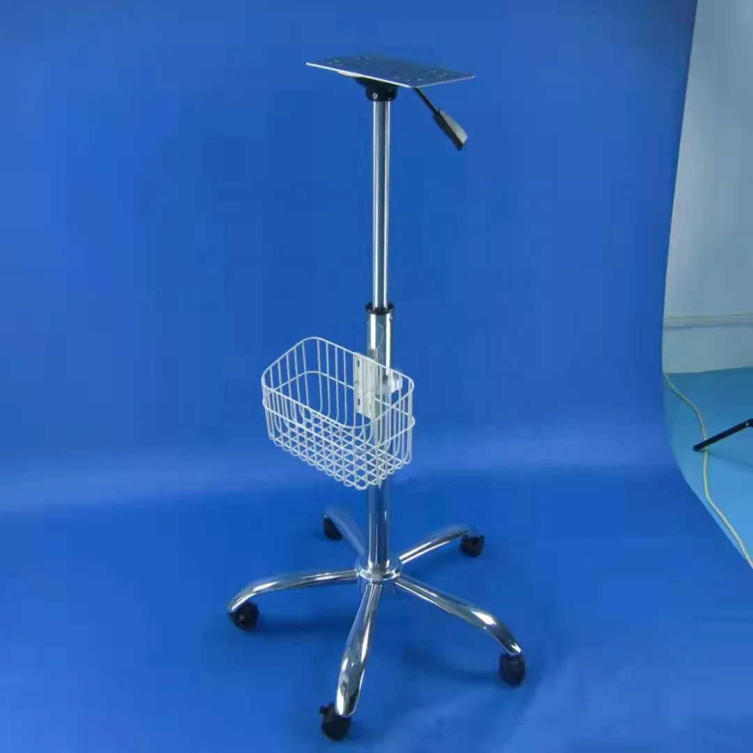 Cheap me dical mo nitor Stand Stainless Steel Patients mo nitor Trolley Mobile Cardiac mo nitor Cart For Sale