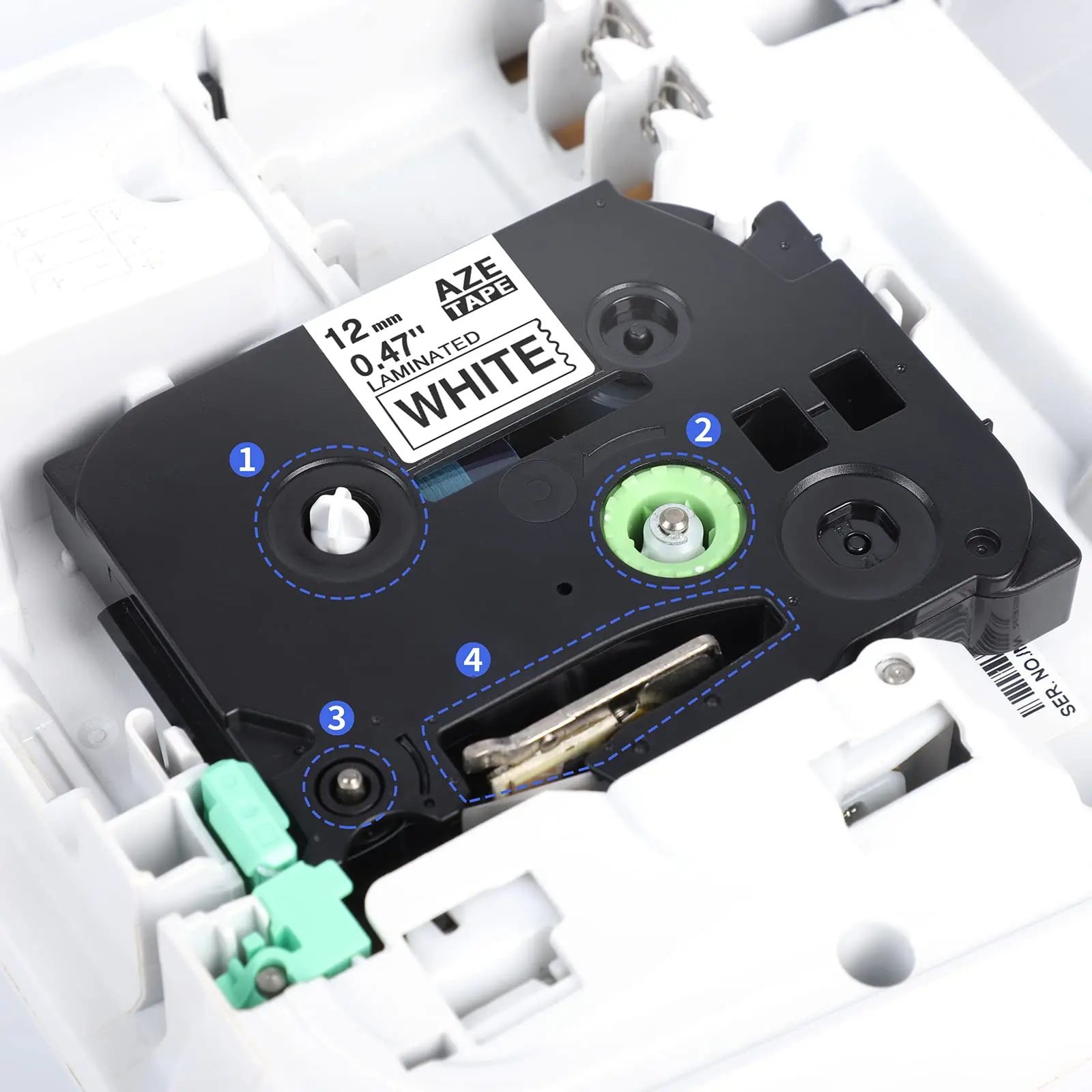 Labelife 5PCS TZe231 HSE231 Tze Label Tape Mix Colors Laminated Waterproof Compatible for Brother P touch Label Maker Tape 12mm