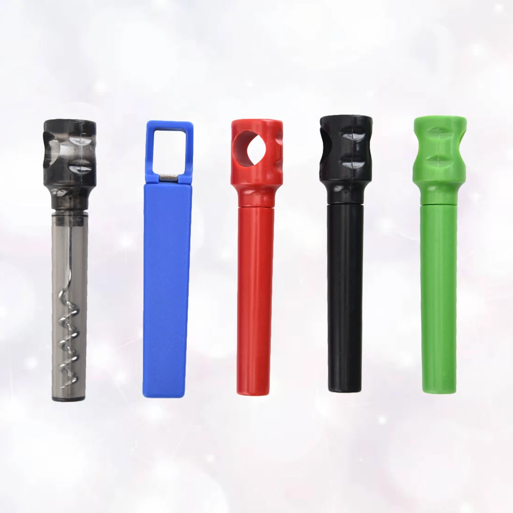 

5 Pcs Bottle Opener Strong Portable Removable Cork Remover Mixed Color Stainless Steel T Shape For Beer Drinks