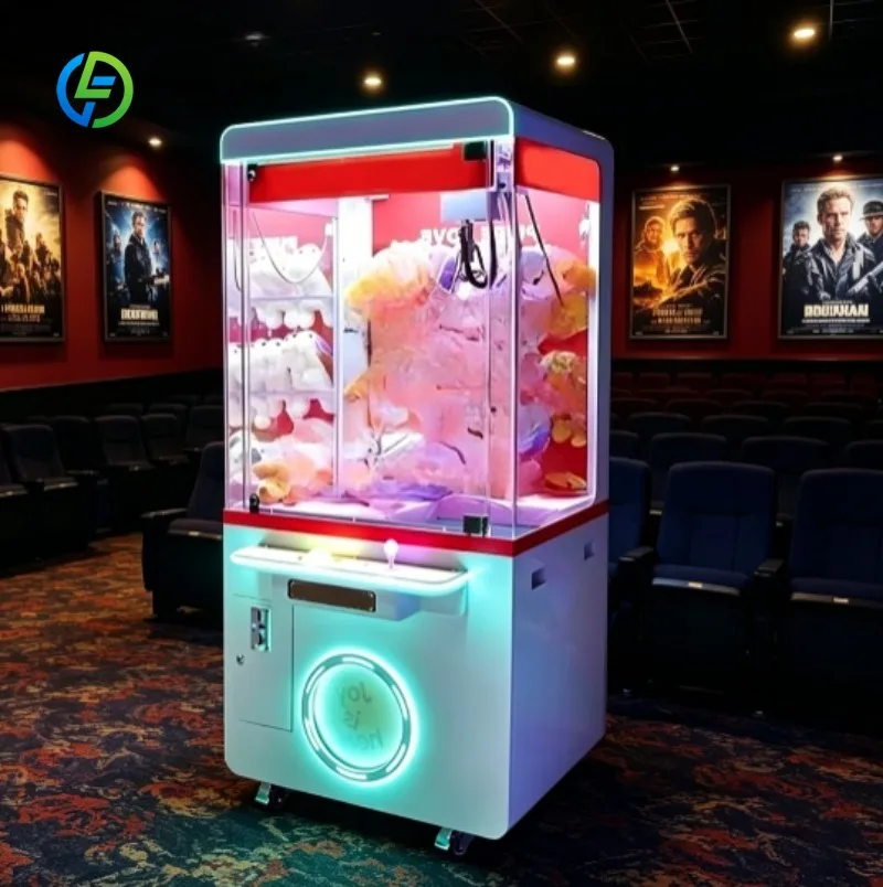 

Portable Claw Crane Vending Machine with Arcade Style Prize Grabber for Candy and Small Gifts for Family Fun