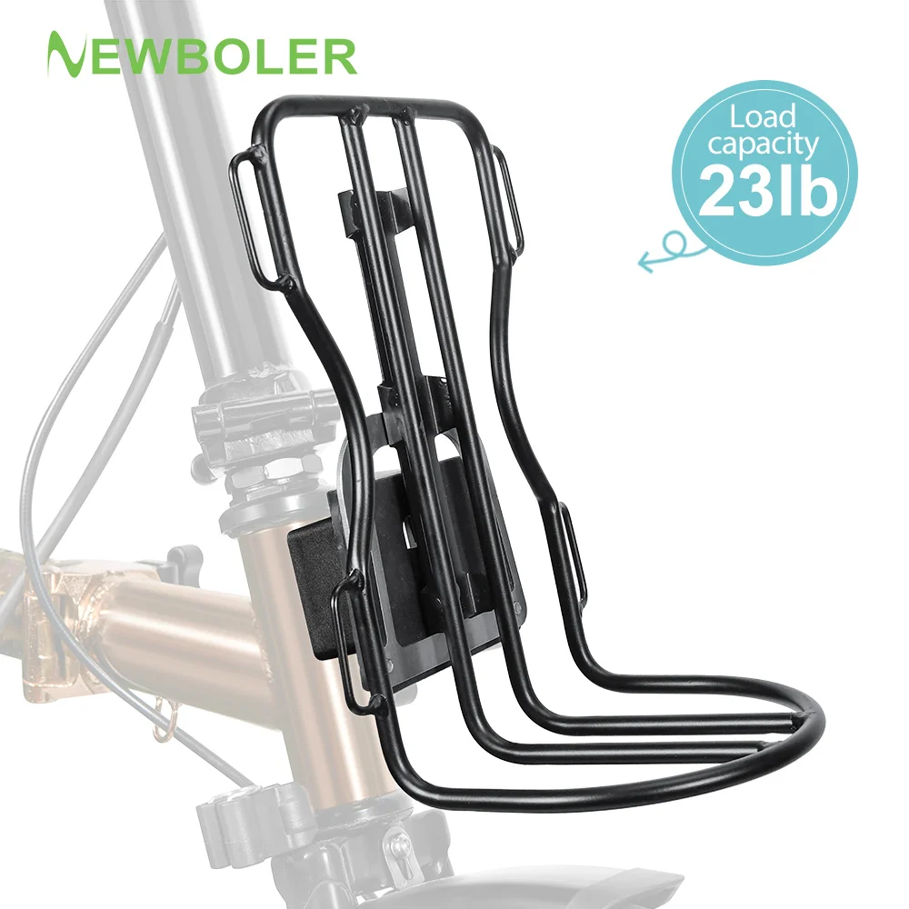 

NEWBOLER передняя стойка из алюминиевого сплава для велосипедной сумки Brompton, передняя легкая полка, багажник, аксессуары для велосипеда