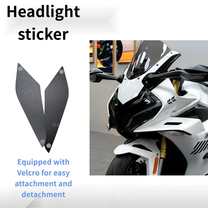 

Для CF 450SR быстросъемная наклейка на фару, декоративная крышка, водонепроницаемая защита для светильника, аксессуар для мотоцикла с защитой от царапин