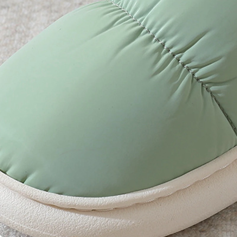 Pantofole da donna in cotone invernale fodera in peluche traspirante caldo impermeabile antiscivolo suola morbida spessa scarpe da casa pantofole