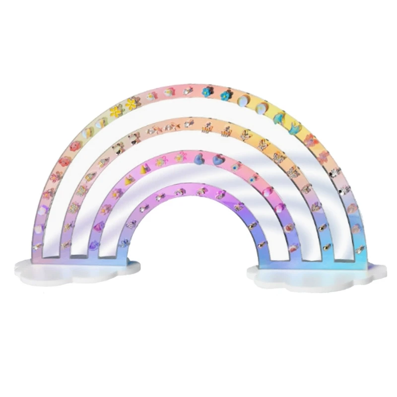 

Stylish Acrylic Earring Display Shelf Portable Ear Accessory Storage N58F