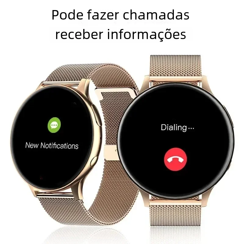2025 جديد إمرأة بلوتوث دعوة ساعة ذكية معدل ضربات القلب مراقبة ضغط الدم Smartwatches IP67 مقاوم للماء الرجال Smartwatch + صندوق